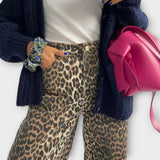 Ines – Vintage traperice s leopard uzorkom u elegantnom kroju