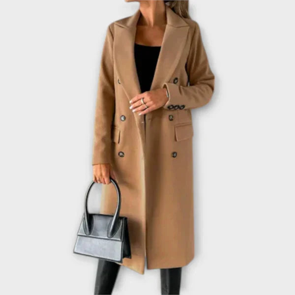 Zala – Elegantan Vuneni Kaput s Midi Siluetom