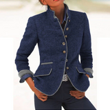 Jana – Elegantni Cardigan s Visokom Ovratnikom od Mekanog Pamuka