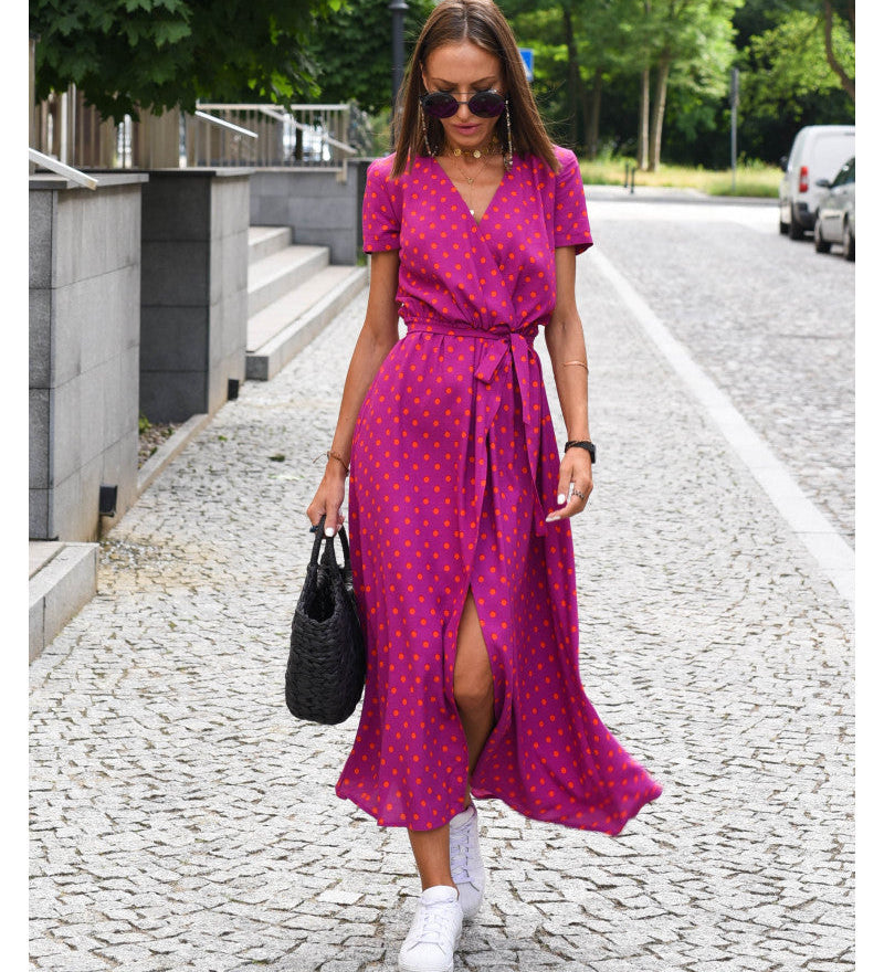 Petra – Elegantan Cvjetni Midi Haljina od Svile