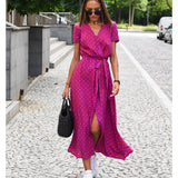 Nika – Elegantna midi haljina s cvjetnim uzorkom