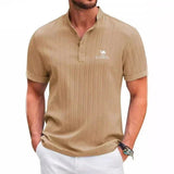 Jan – Elegantna polo majica od pamuka u kamel boji