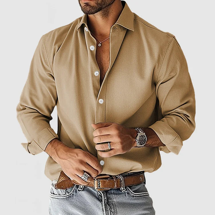 Luka – Elegantna Soft-Blend Košulja s Čistim Linijama