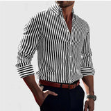 Luka – Elegantna prugasta overshirt od mekog pamuka