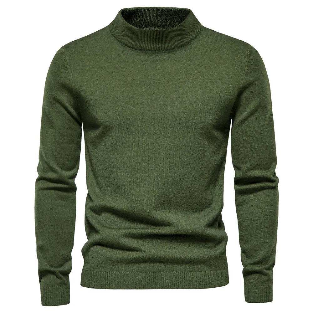 Matej – Elegantni pleteni pulover s visokim ovratnikom