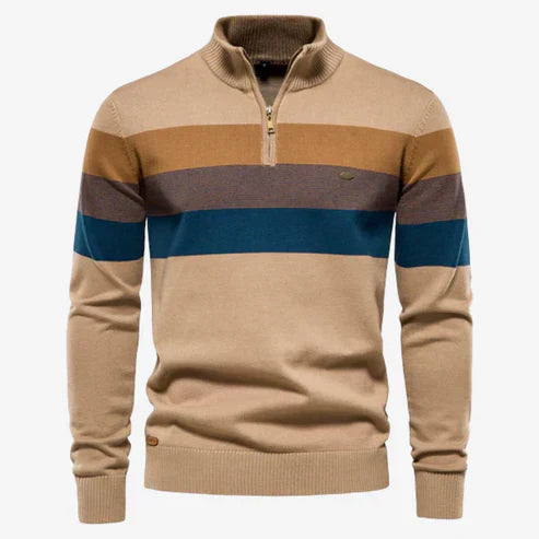 Matej – Elegantan Retro Pulover s Prugama