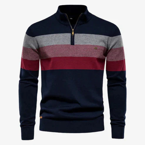 Matej – Elegantan Retro Pulover s Prugama