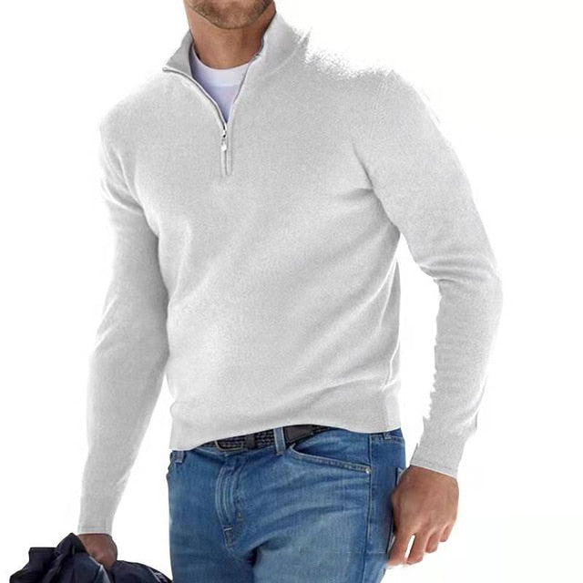 Matej – Elegantni pulover s patentnim zatvaračem od fine vune