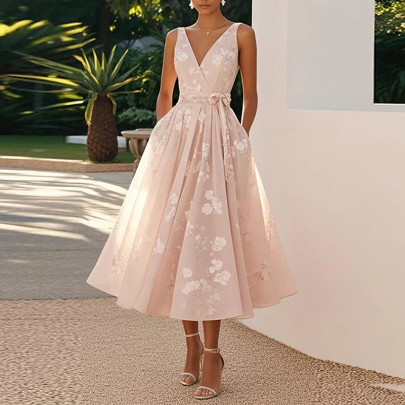 Petra – Midi Haljina od Svile s Elegancijom