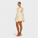Lara – Elegantan midi haljina s cvjetnim uzorkom