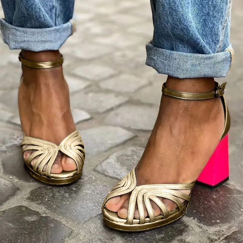 Simona – Elegantne sandale s remenom i otvorenom prednjom stranom