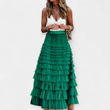 Marija – Lepršava boho suknja s luksuznim satenskim završetkom