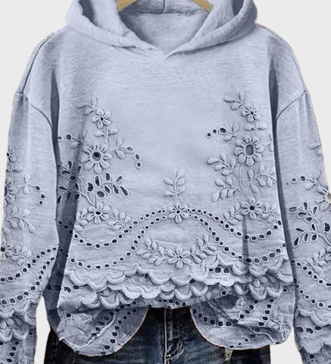 Ema – Elegantan kaput od čipke s kapuljačom