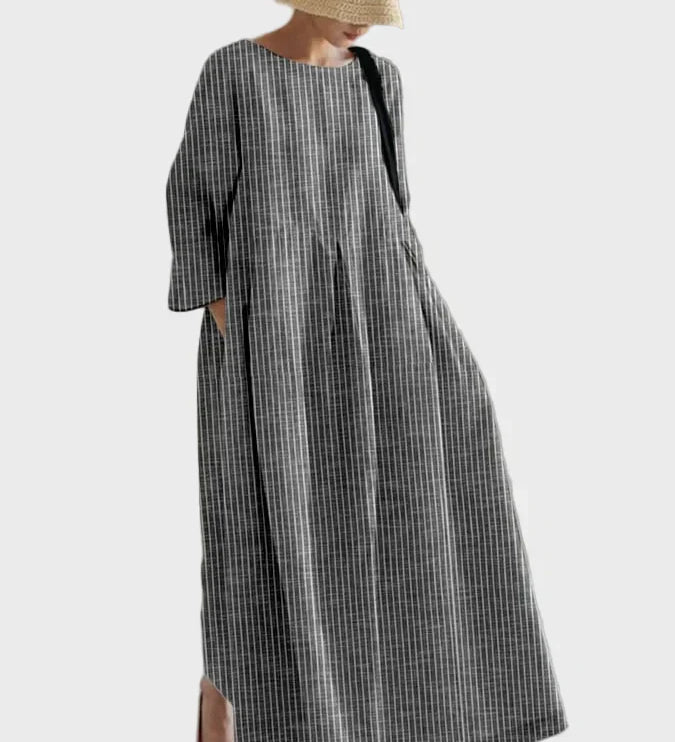 Ana – Elegantan midi haljina od svile s čipkastim detaljima