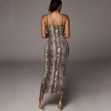 Nika – Elegantna haljina s leopard uzorkom