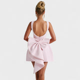 Lara – Elegantan mini haljina s biserima od svile