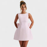 Lara – Elegantan mini haljina s biserima od svile