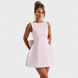 Lara – Elegantan mini haljina s biserima od svile