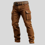Tilen – Elegantne Cargo Hlače s Ojačanim Detaljima