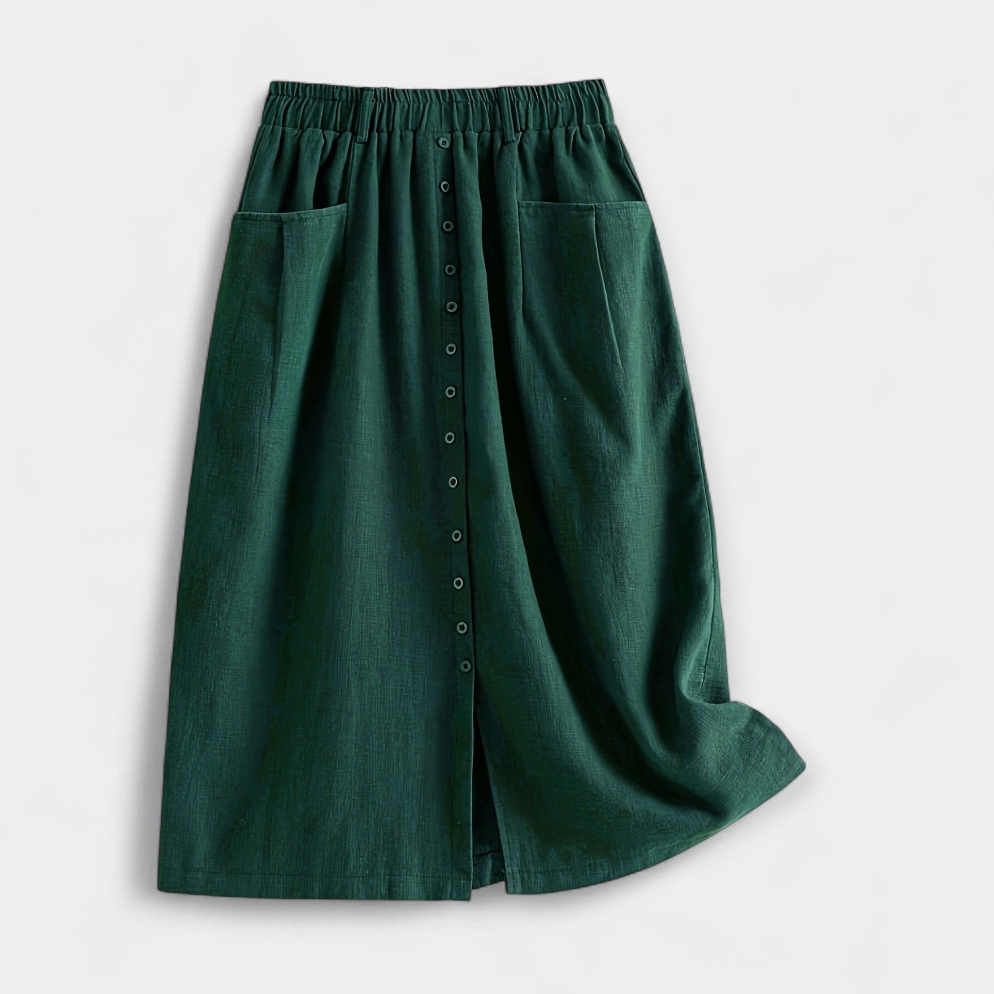 Marija – Elegantan midi suknja od svile s pranjem