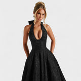 Katarina – Elegantan midi haljina s teksturom od svile