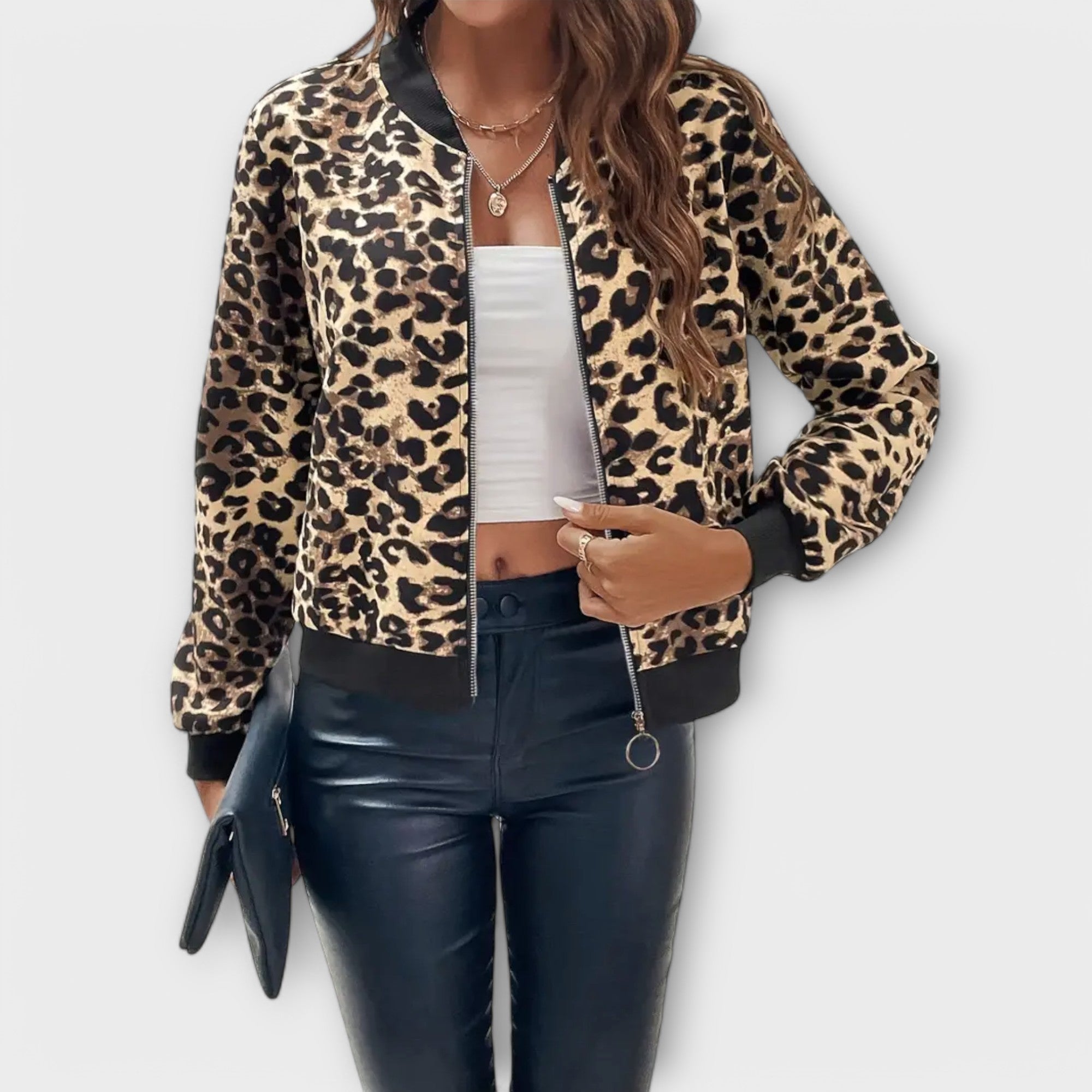 Jana – Elegantan Kaput s Leopardskim Uzorkom