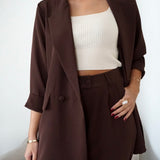 Bojana – Elegantni midi set od svile u burgundcu
