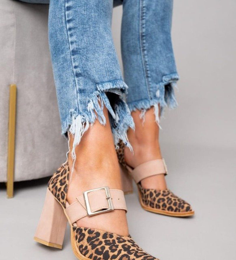 Simona – Elegantne sandale od antilopa s leopard uzorkom