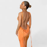 Katarina – Elegantan strukiran midi haljina od svile