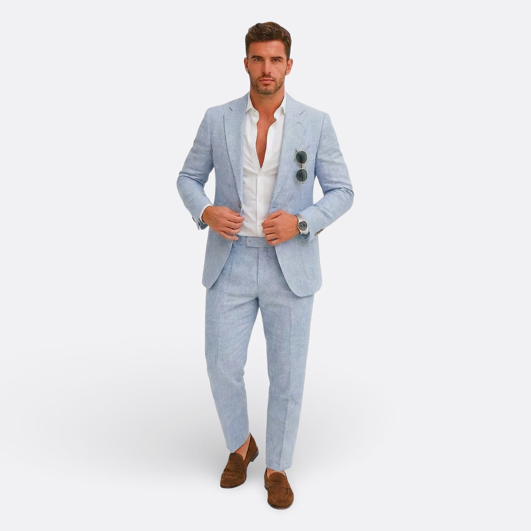 Tim – Elegantno Muško Odijelo od Lanskog Platna