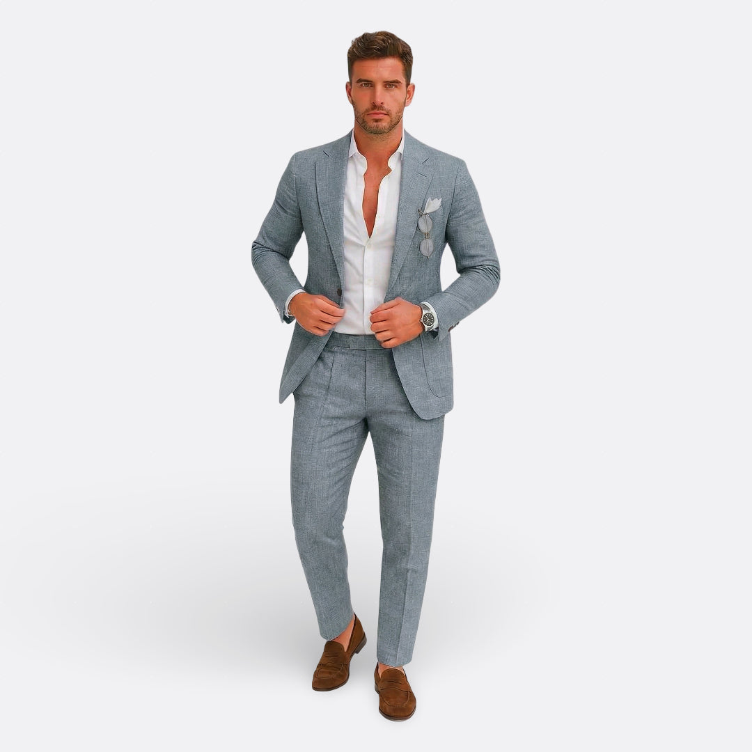 Tim – Elegantno Muško Odijelo od Lanskog Platna