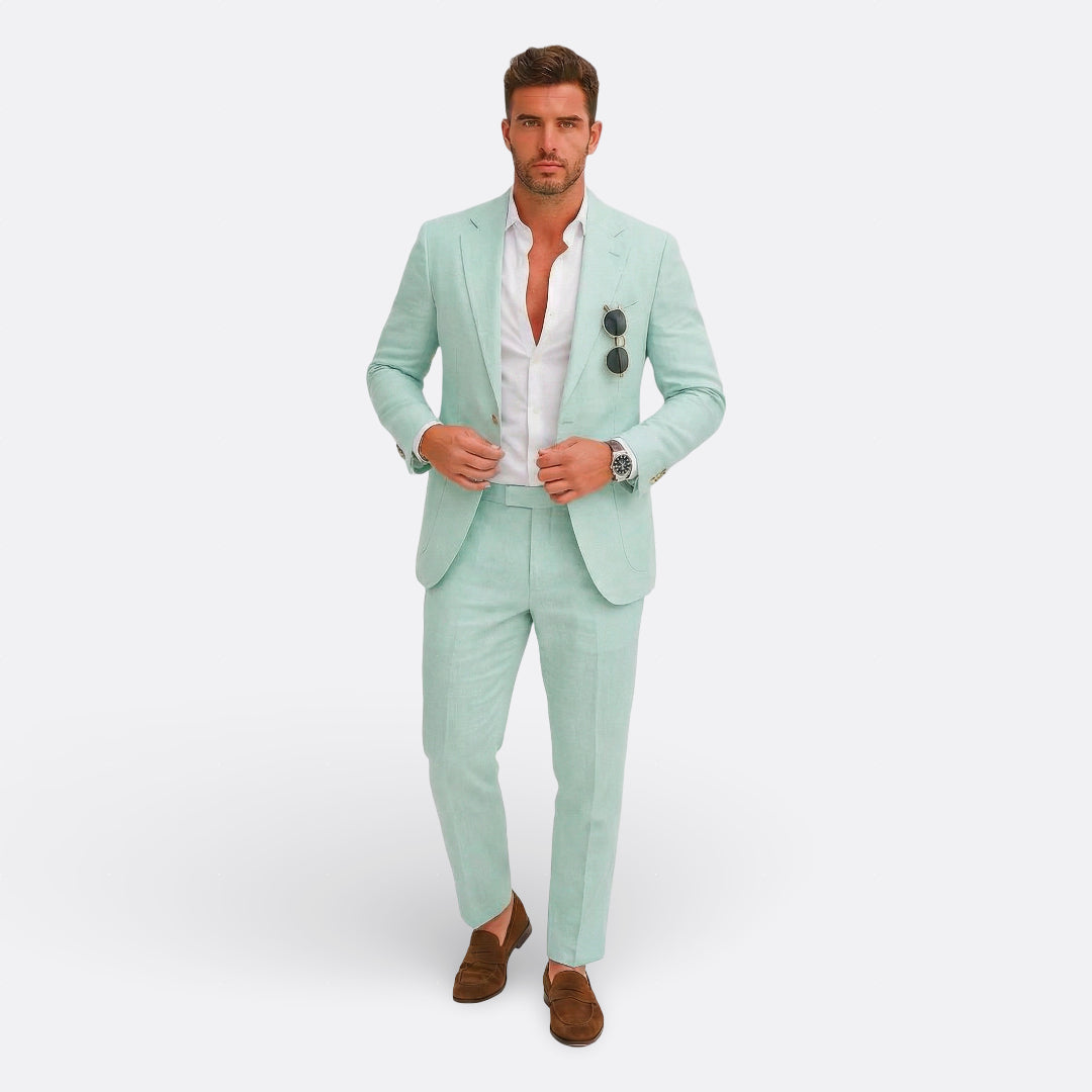 Tim – Elegantno Muško Odijelo od Lanskog Platna