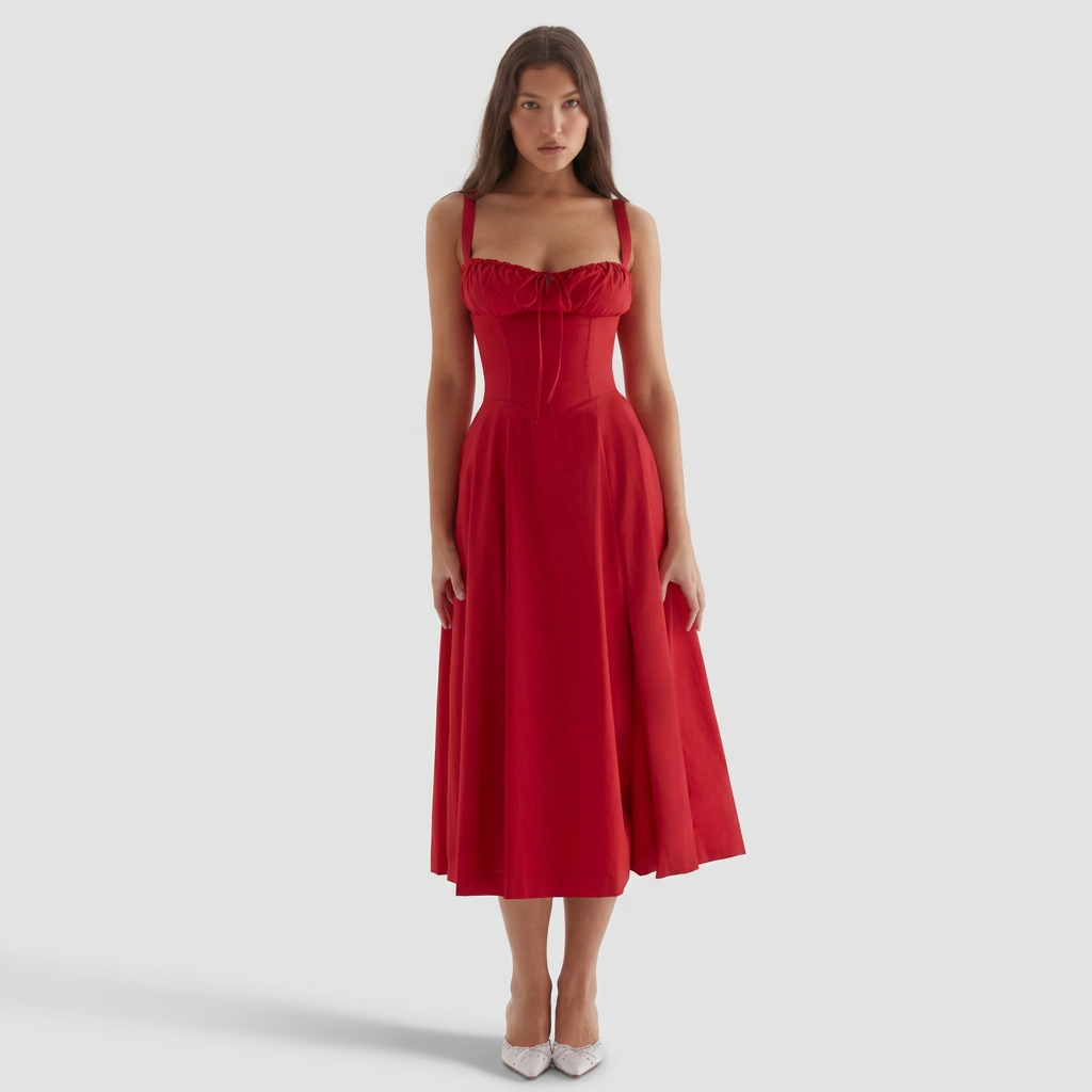 Katarina – Romantična Maxi Haljina od Svile