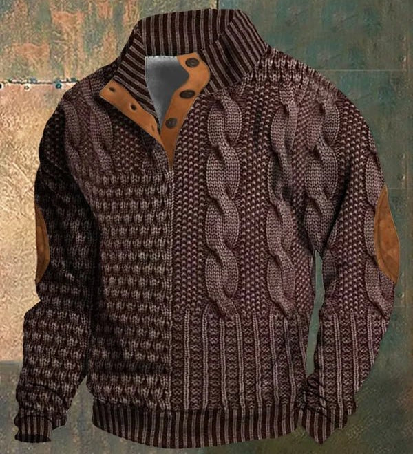 Matej – Elegantni termalni pulover s uzorkom