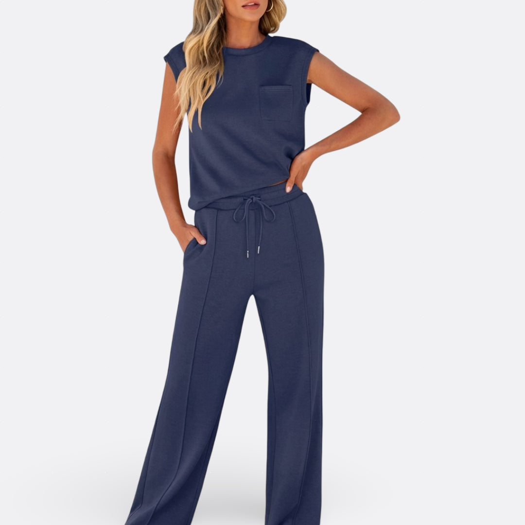 Bojana – Elegantni Casual Set od Mekanog Pamuka za Opuštanje