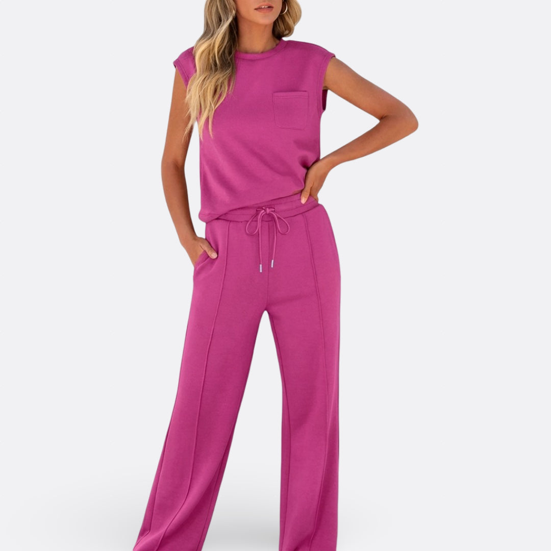 Bojana – Elegantni Casual Set od Mekanog Pamuka za Opuštanje