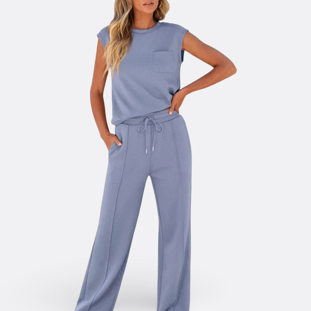 Bojana – Elegantni Casual Set od Mekanog Pamuka za Opuštanje