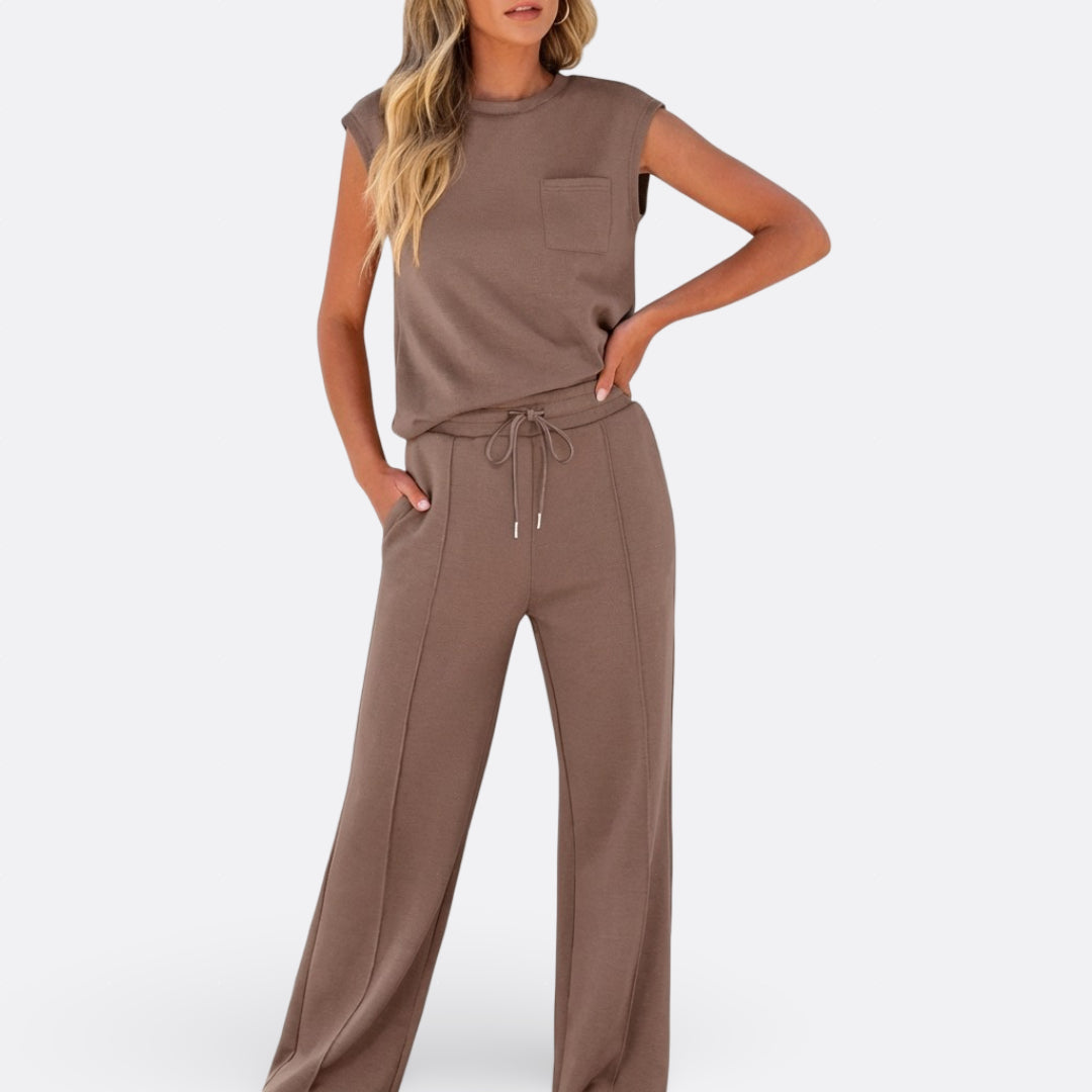 Bojana – Elegantni Casual Set od Mekanog Pamuka za Opuštanje