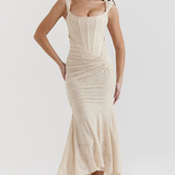 Nika – Lepršava Maxi Haljina od Svile s Elegancijom