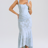 Nika – Lepršava Maxi Haljina od Svile s Elegancijom