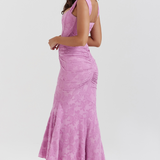 Nika – Lepršava Maxi Haljina od Svile s Elegancijom