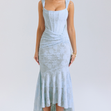 Nika – Lepršava Maxi Haljina od Svile s Elegancijom