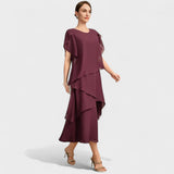 Nika – Midi Haljina od Svile s Elegantnim Detaljima