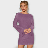Lara – Elegantan haljina s šljokicama i otvorenim leđima