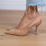 Simona – Elegantne nude slingback pumpe s finim potpeticom