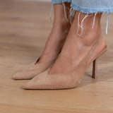 Simona – Elegantne nude slingback pumpe s finim potpeticom